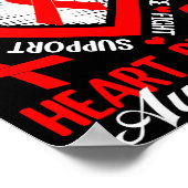 Support Squad Heart Disease Awareness Supporter Re Poster (Ecke)