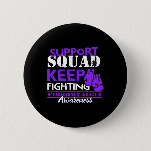 Support Squad I Chronic Pain Response Fibromyalgie Button (Vorderseite)