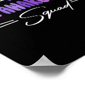 Support Squad I trägt Lila Heimerheimer-Awarene Poster (Ecke)