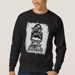 Support Squad I Zebra Ribbon I Ehlers Danlos Syndr Sweatshirt