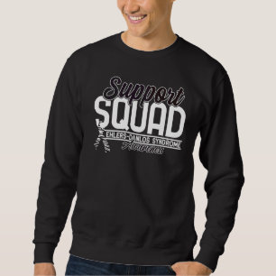 Support Squad I Zebra Ribbon I Ehlers Danlos Syndr Sweatshirt