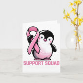 Support Squad Ich bin für Sie da Pinguin Brust Karte (Gelbe Blume)