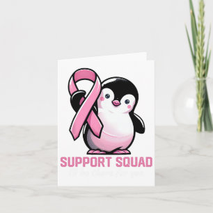 Support Squad Ich bin für Sie da Pinguin Brust Karte