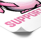 Support Squad Ich bin für Sie da Pinguin Brust Poster (Ecke)