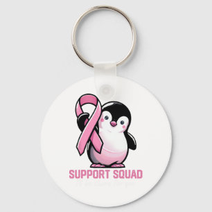 Support Squad Ich bin für Sie da Pinguin Brust Schlüsselanhänger