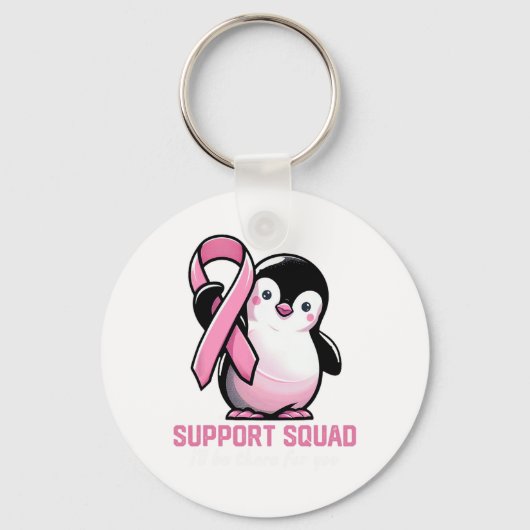 Support Squad Ich bin für Sie da Pinguin Brust Schlüsselanhänger (Vorderseite)