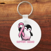 Support Squad Ich bin für Sie da Pinguin Brust Schlüsselanhänger (Vorderseite)