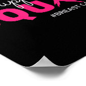 Support Squad Ich trage rosa Brustkrebs-Bewusstsei Poster (Ecke)