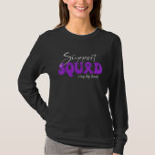 Support Squad Lewy Body Dementia Awareness Purple  T-Shirt (Vorderseite)