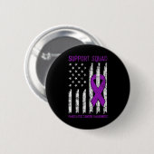 Support Squad - Lila Bauchspeicheldrüsenkrebs-Bewu Button (Vorne & Hinten)