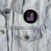 Support Squad - Lila Bauchspeicheldrüsenkrebs-Bewu Button (Beispiel)