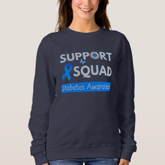 Support Squad - monatliches Design zur Sensibilisi Sweatshirt (Vorderseite)