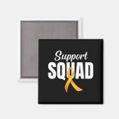 Support Squad Ms Multiple Sclerosis Awareness Oran Magnet (Vorderseite/Rückseite)