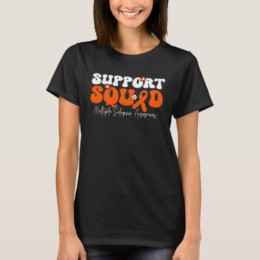 Support Squad Multiple Sclerosis Awareness T-Shirt (Vorderseite)