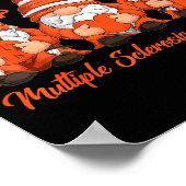 Support Squad Multiple Sclerosis Gnomes With Orang Poster (Ecke)