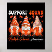 Support Squad Multiple Sclerosis Gnomes With Orang Poster (Vorne)