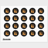 Support-Squad Orange Ribbon Multiple Sklerose Awa Runder Aufkleber (Blatt)