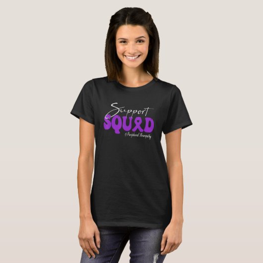 Support Squad Peripheral Neuropathy Awareness Purp T-Shirt (Vorne ganz)