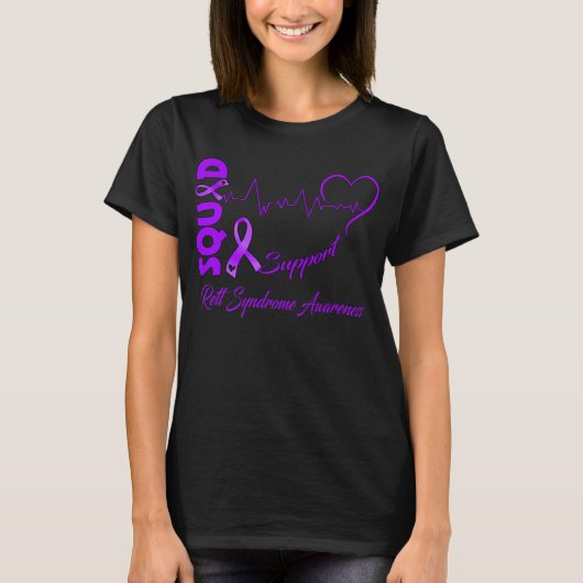 Support Squad RETT SYNDROM AWARENZ T-Shirt (Vorderseite)
