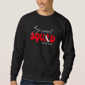 Support Squad Septo Optic Dysplasia Awareness Red Sweatshirt (Vorderseite)