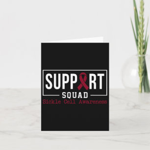 Support Squad - Sichelzellämie Monat Burgun Karte