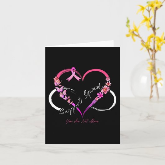 Support Squad Sie sind nicht allein Brustkrebs im Karte (Gelbe Blume)