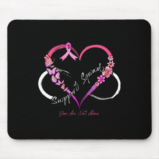 Support Squad Sie sind nicht allein Brustkrebs im Mousepad (Vorne)