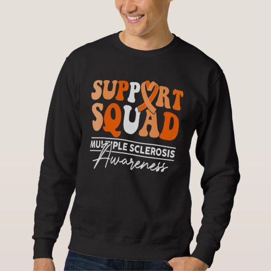 Support Squad Sunflower Hair Multiple Sclerosis Sweatshirt (Vorderseite)