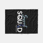Support Squad - Typ 1 Diabetes-Bewusstsein Fleecedecke (Vorderseite (Horizontal))