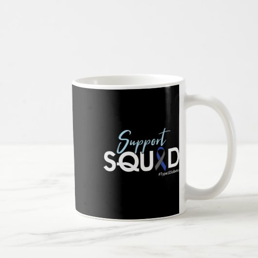 Support Squad - Typ 1 Diabetes-Bewusstsein Kaffeetasse (Rechts)