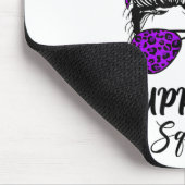 Support-Squad Unordentlicher Knoten Lila Krieger H Mousepad (Ecke)