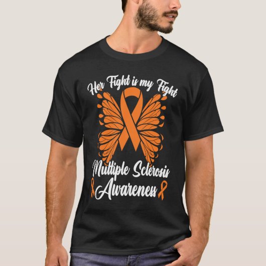Support Squad You Are Not Alone Multiple Sclerosis T-Shirt (Vorderseite)