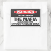 SUPPORT-STICKER RECHTECKIGER AUFKLEBER (Tasche)