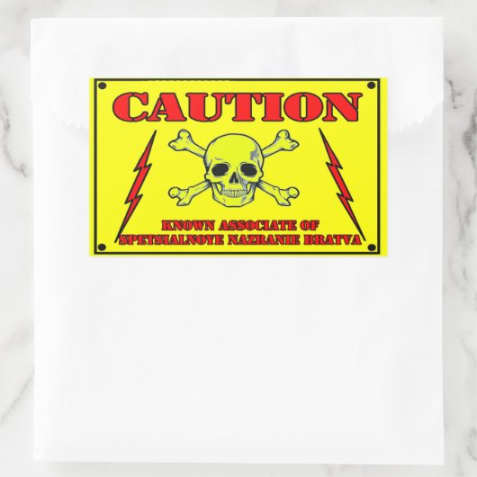 SUPPORT-STICKER RECHTECKIGER AUFKLEBER (Tasche)