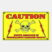 SUPPORT-STICKER RECHTECKIGER AUFKLEBER (Vorderseite)