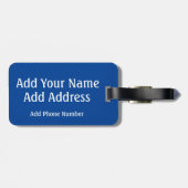 Support-Tag anzeigen, Personalisierte Ukraine-Mark Gepäckanhänger (Rückseite horizontal)