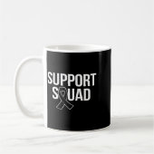 Support-Team Brustkrebs-Bewusstseinsmonat Pink Kaffeetasse (Links)