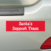 Support-Team des Weihnachtsmanns Autoaufkleber (Auf Auto)