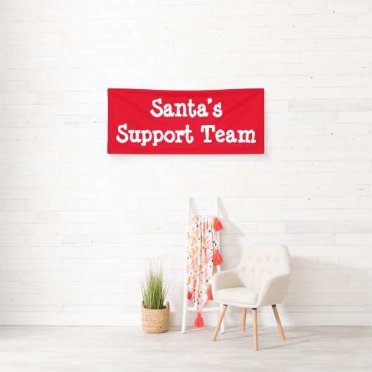 Support-Team des Weihnachtsmanns Banner (Insitu)