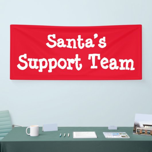 Support-Team des Weihnachtsmanns Banner (Messe)