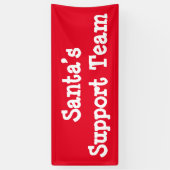 Support-Team des Weihnachtsmanns Banner (Vertikal)