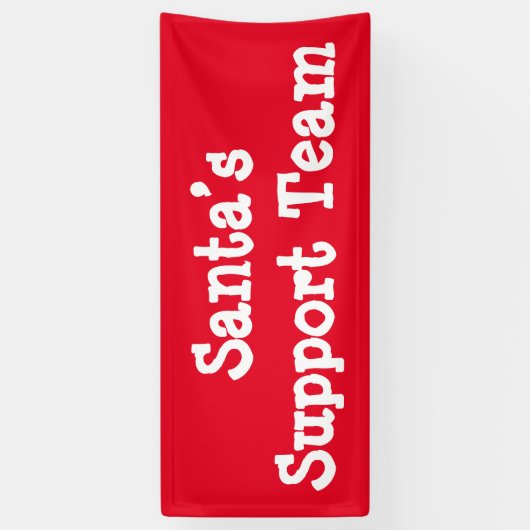 Support-Team des Weihnachtsmanns Banner (Vertikal)