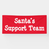 Support-Team des Weihnachtsmanns Banner (Horizontal)