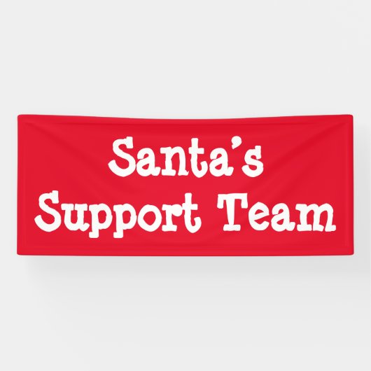 Support-Team des Weihnachtsmanns Banner (Horizontal)