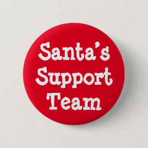 Support-Team des Weihnachtsmanns Button