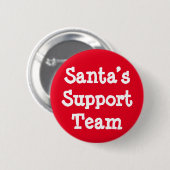 Support-Team des Weihnachtsmanns Button (Vorne & Hinten)