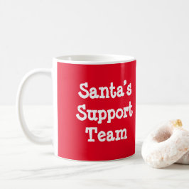 Support-Team des Weihnachtsmanns Kaffeetasse