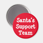 Support-Team des Weihnachtsmanns Magnet (Vorderseite/Rückseite)