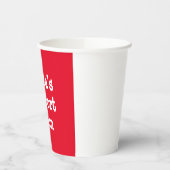 Support-Team des Weihnachtsmanns Pappbecher (Links)