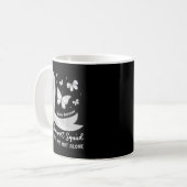 Support-Team Dyslexie-Bewusstsein Silbernes Band Kaffeetasse (Vorderseite Links)